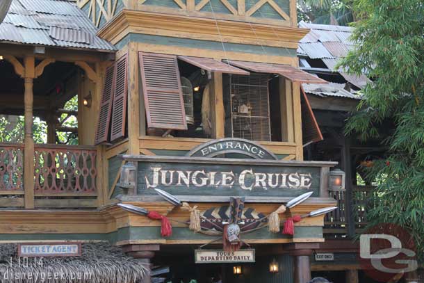 The Jungle Cruise has returned to the regular attraction.  Wonder if we will see the Jingle Cruise again or if it was a one season event.