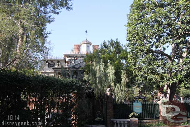 Haunted Mansion is closed as they remove the holiday overlay.