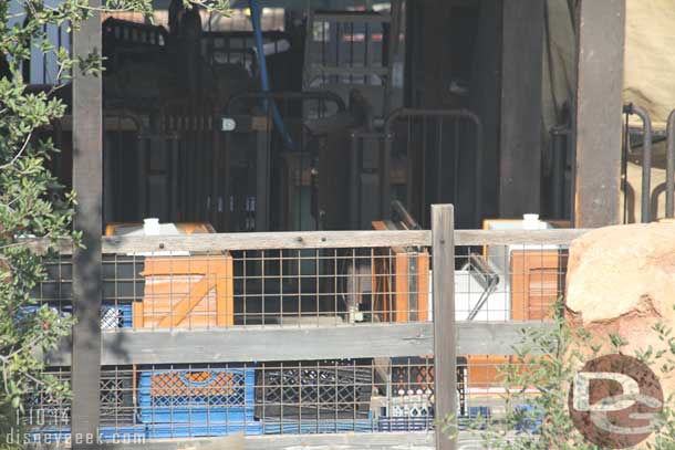 A closer view of Big Thunder so you can see the water weights.