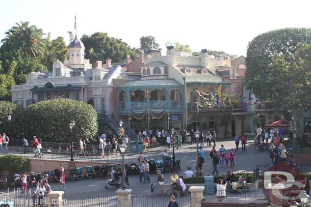 New Orleans Square was relatively quiet this afternoon.