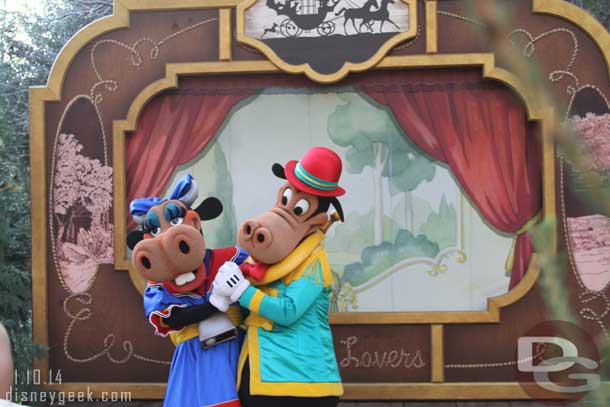 Horace and Clarabelle in the Nature Lovers area