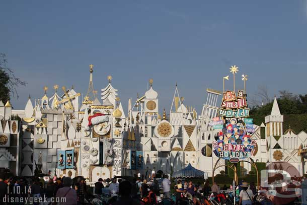 Small World Holiday is still running until Haunted Mansion returns.