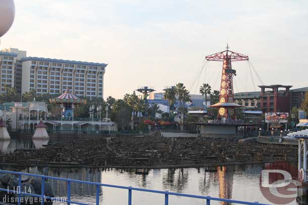 A better view of the World of Color fountains.