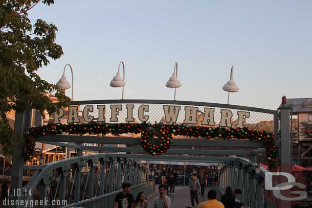 Some decorations still up at the Wharf and in the Bay Area.