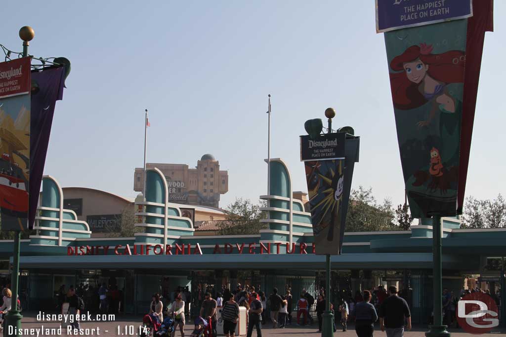 No line to get into DCA and all signs of Christmas are gone.