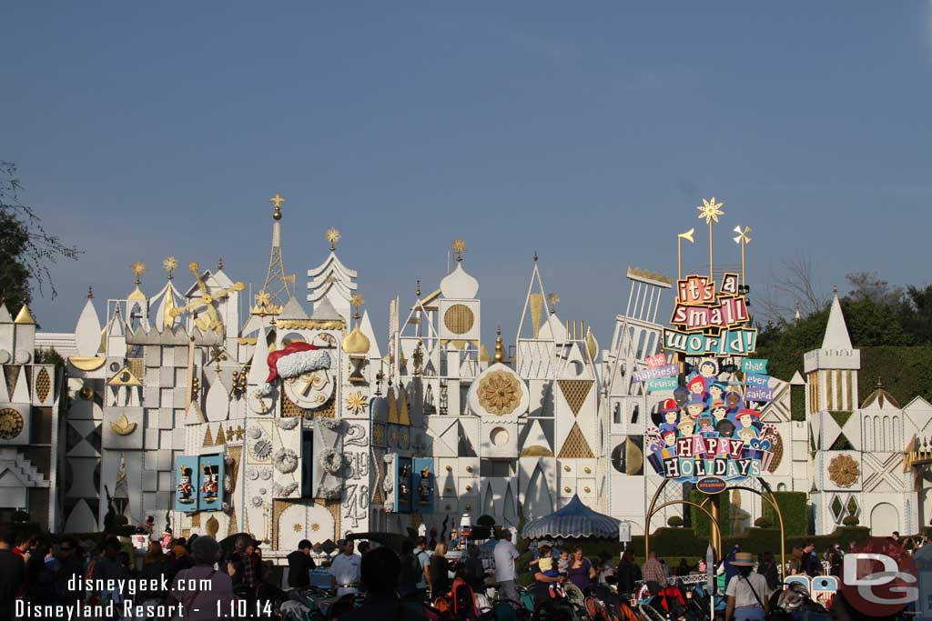 Small World Holiday is still running until Haunted Mansion returns.