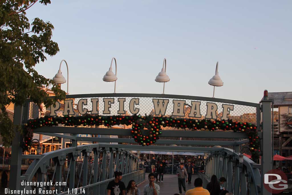 Some decorations still up at the Wharf and in the Bay Area.