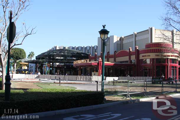 The winter village in Downtown Disney has been removed and the area is almost back to normal.