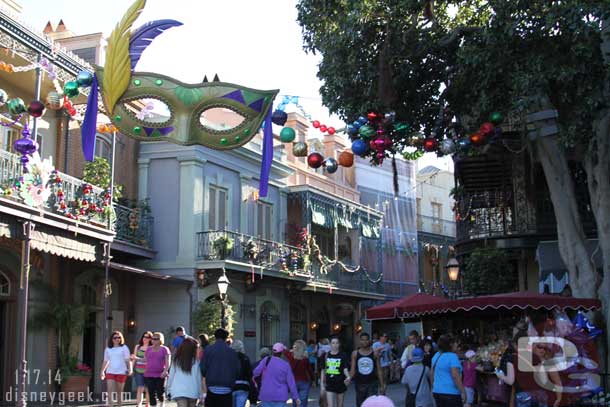 New Orleans Square looks ready for Mardi Gras