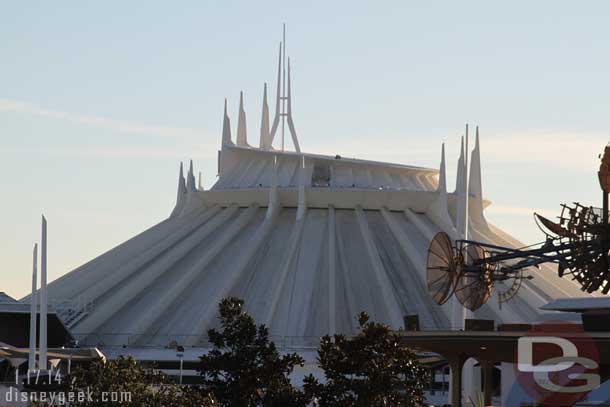 Space Mountain has not been cleaned yet. 