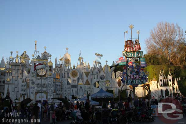 This is the last weekend to visit Small World Holiday.  It closes down for the removal of the Holiday overlay on Tuesday.