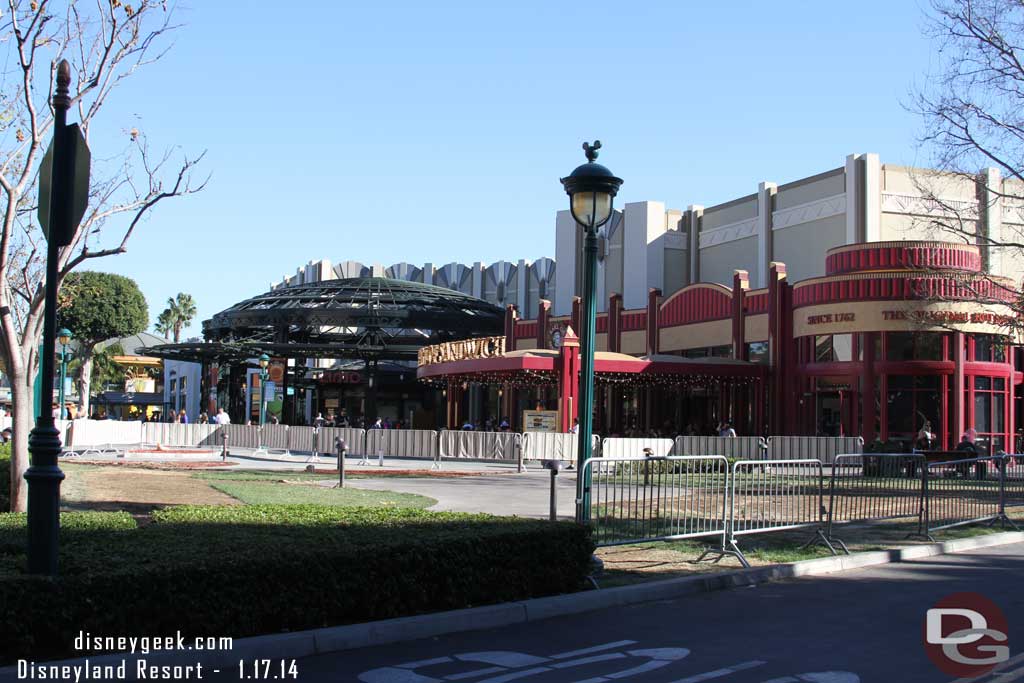 The winter village in Downtown Disney has been removed and the area is almost back to normal.