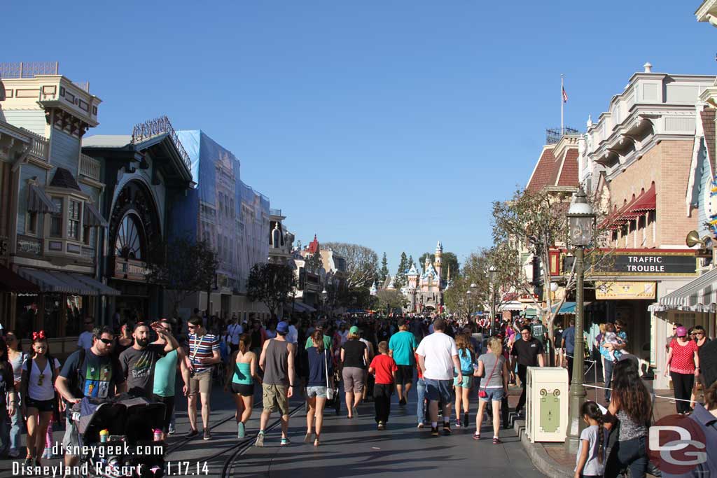 Main Street had a fair number of guests.  