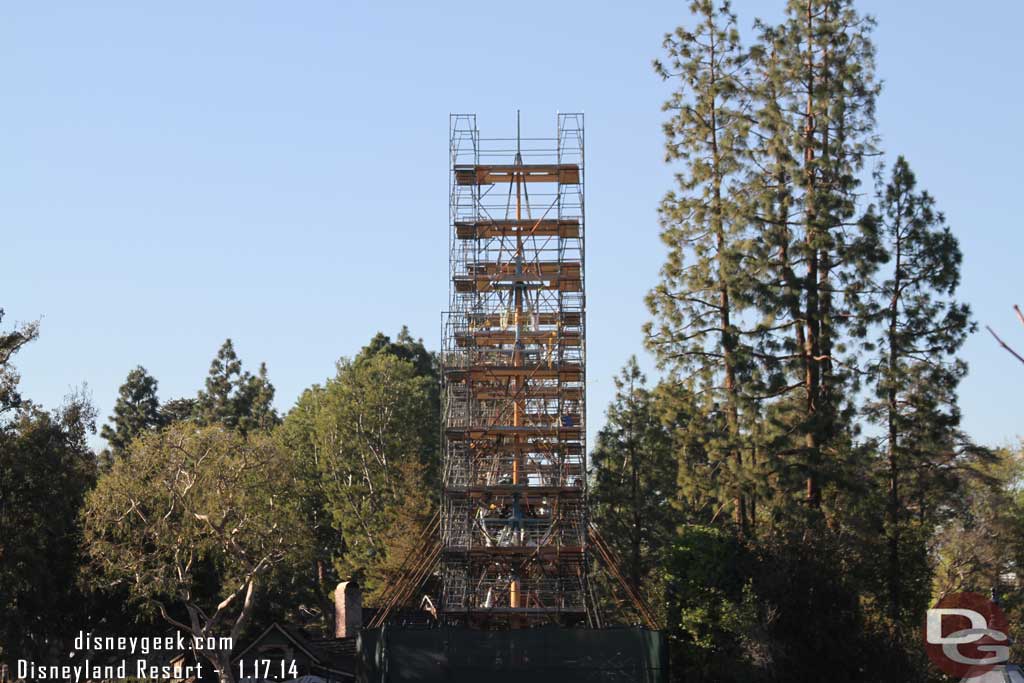 Cannot tell much with the Columbia work with all the scaffolding.