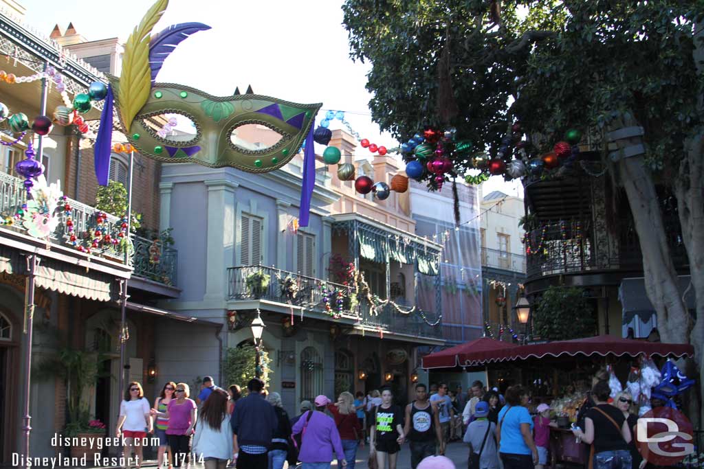 New Orleans Square looks ready for Mardi Gras