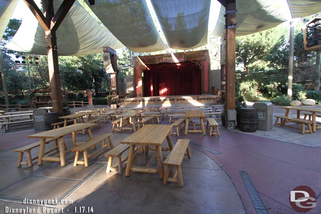 Speaking of quiet.  With no more performing arts groups scheduled this afternoon the main stage and seating area at the Jamboree was a ghost town.  Kind of sad to see.