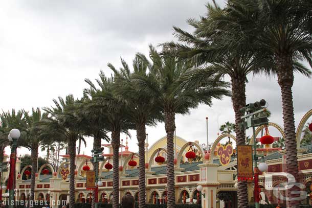 The decorations lined the parade route, the entire length of the gardens area.