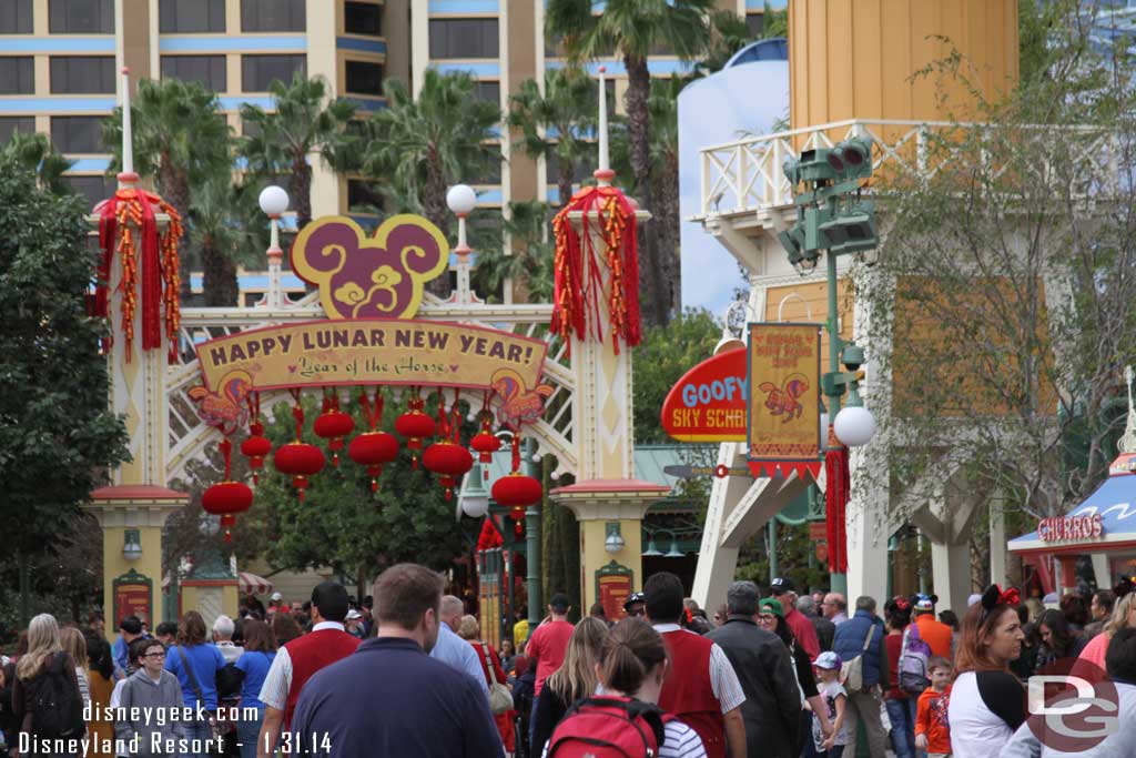 This weekend the Disneyland Resort is celebrating the Lunar New Year with activities in Paradise Gardens and Downtown Disney.