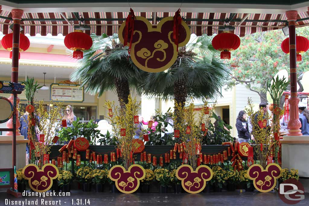 The Bandstand was decorated for the event.