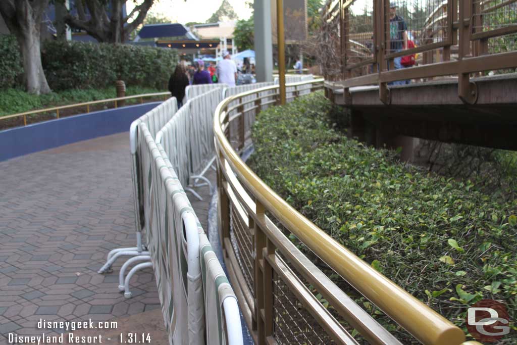 Looks like they are doing some painting in Tomorrowland.
