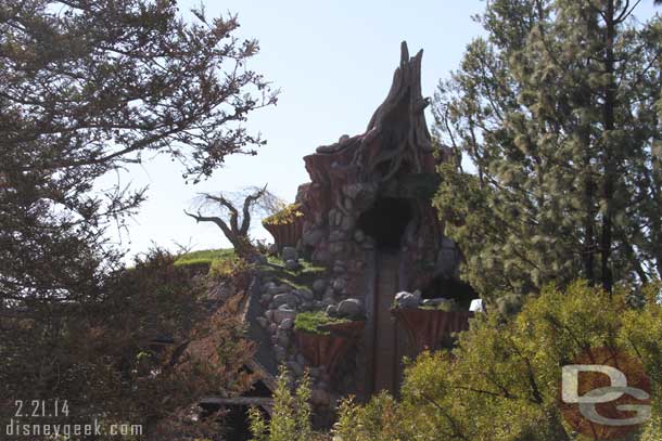 No real visible progress on Splash Mountain.