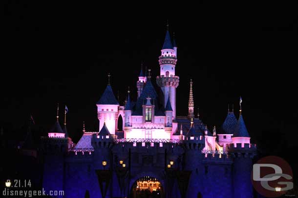 Passing by Sleeping Beauty Castle (for some reason the Castle and Ornament Valley seem to demand a picture almost every time I walk by).