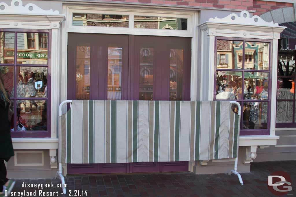 Still working on this door on Main Street.