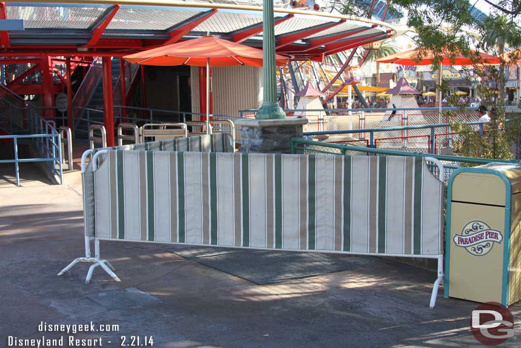 The Lemonade stand near the Zephyr is still gone.