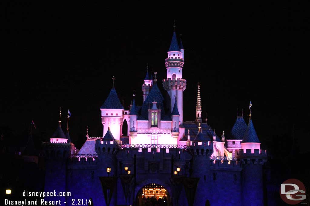 Passing by Sleeping Beauty Castle (for some reason the Castle and Ornament Valley seem to demand a picture almost every time I walk by).