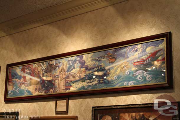 Disney Sea Electric Railway Port Discovery Station Mural - Tokyo DisneySea - Gil Keppler (1997)