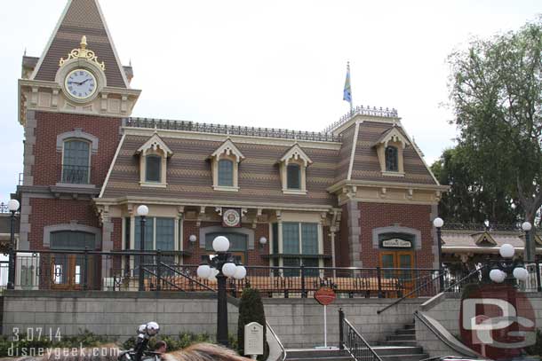 The Disneyland Railroad was closed today for some work.