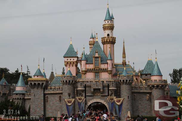 Sleeping Beauty Castle this afternoon