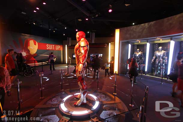 Iron Man had some guests but it was not crowded.