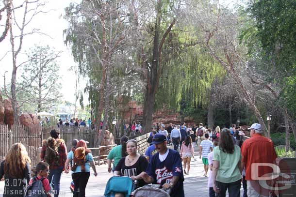 So nice to walk the Big Thunder trail without the walls up.