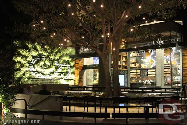 Starbucks all lit up as I was leaving.