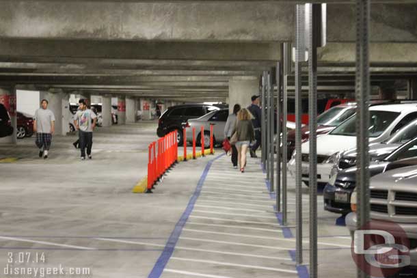 Noticed this new walkway/path set up on the third floor of the Mickey and Friends garage.  Kind of interesting.  Was there an incident or just new laws?