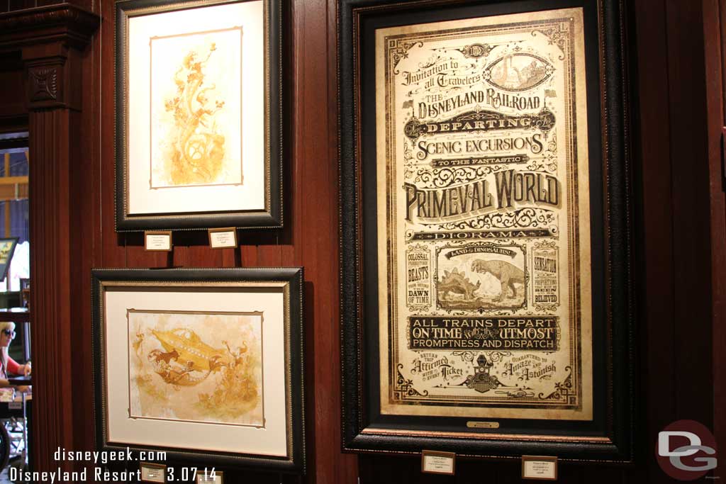 Returning to the Disneyana gallery to look at the artwork there.