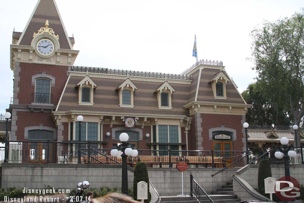 The Disneyland Railroad was closed today for some work.