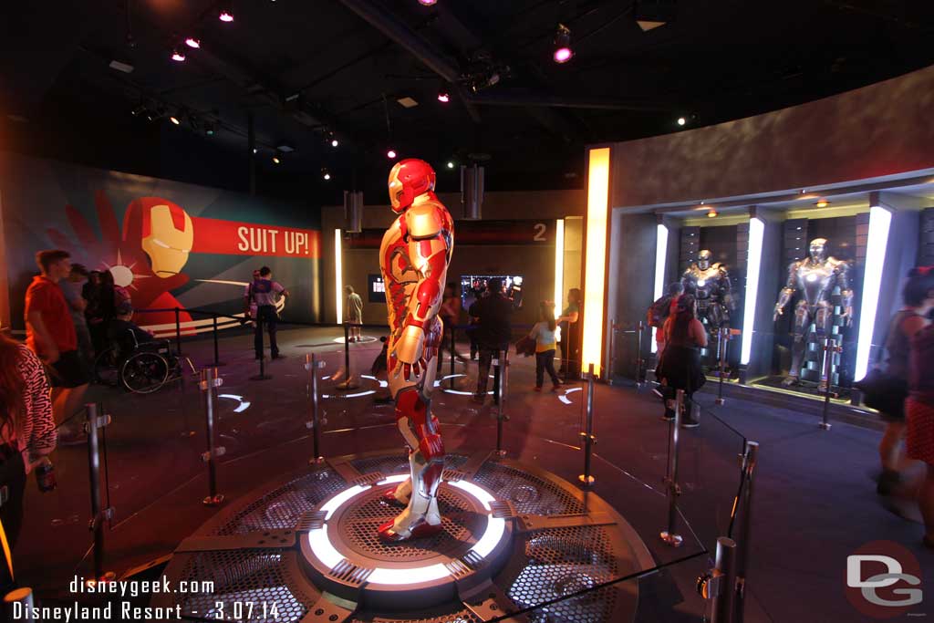 Iron Man had some guests but it was not crowded.