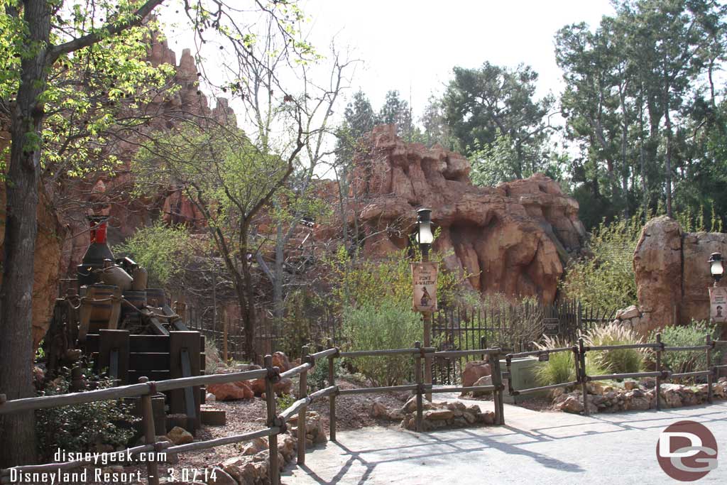 The walls are down around Big Thunder.