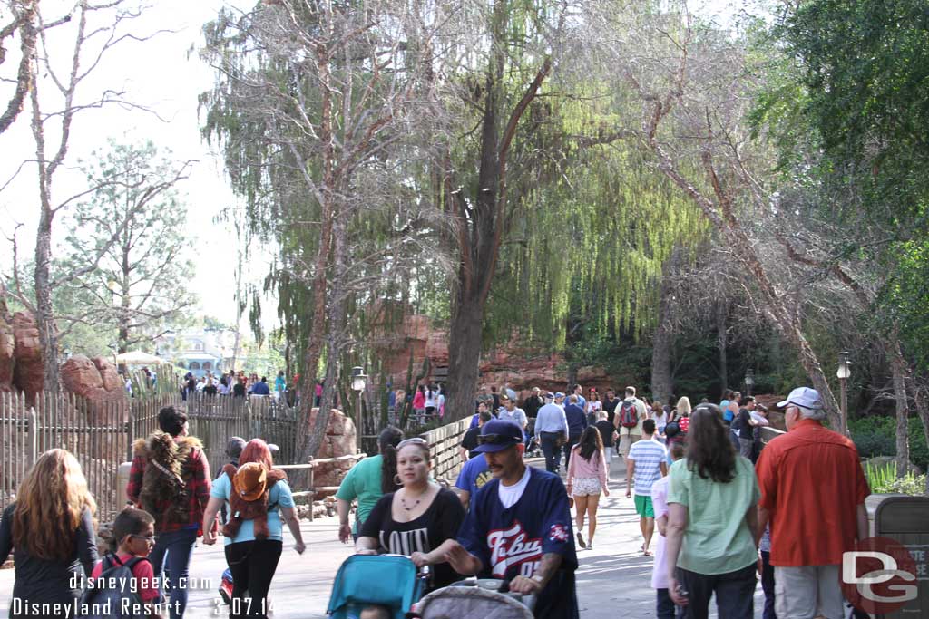 So nice to walk the Big Thunder trail without the walls up.