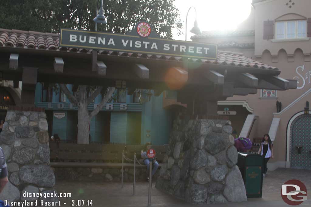 The Red Car stop as you enter was closed.