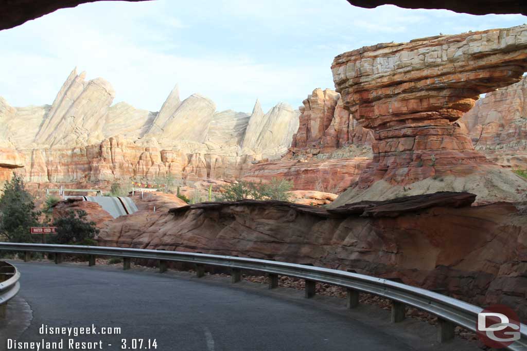 Walking into Cars Land.