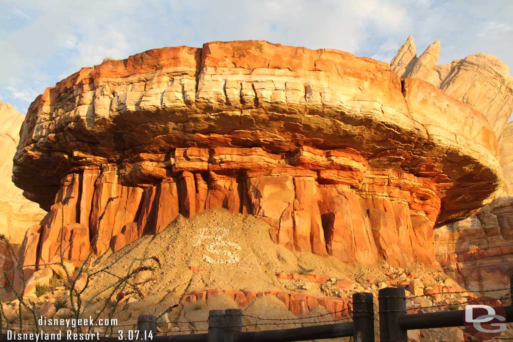 The setting sun lit up this rock work nicely.