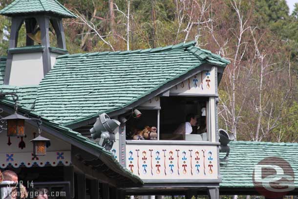 A collection of stuffed friends overseeing the Matterhorn operations.