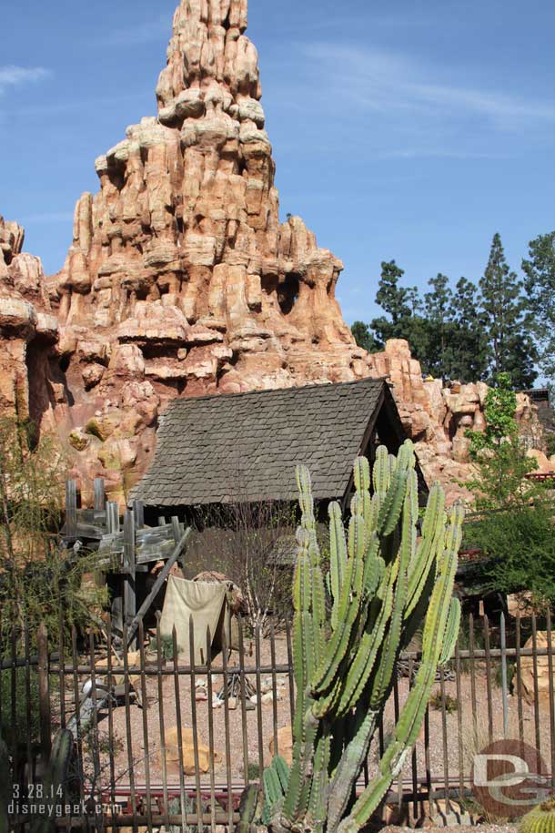 Big Thunder had a large crowd combining the reopening and spring break.