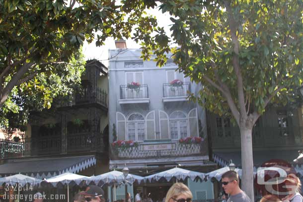 No real visible change in New Orleans Square.