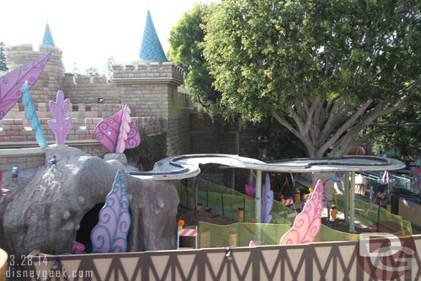 A check of the Alice in Wonderland work from the Monorail.