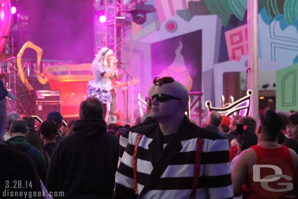 The Tweedles were roaming the crowd at the Mad T Party.