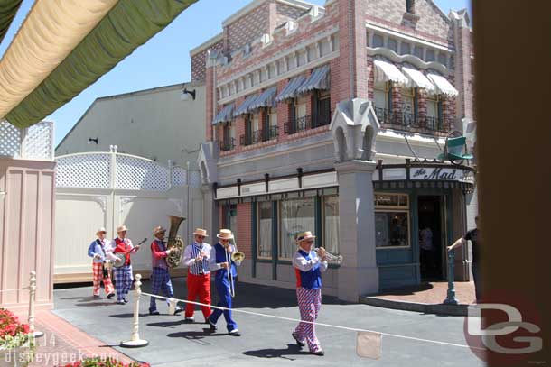 The Straw Hatters making their way onto Main Street